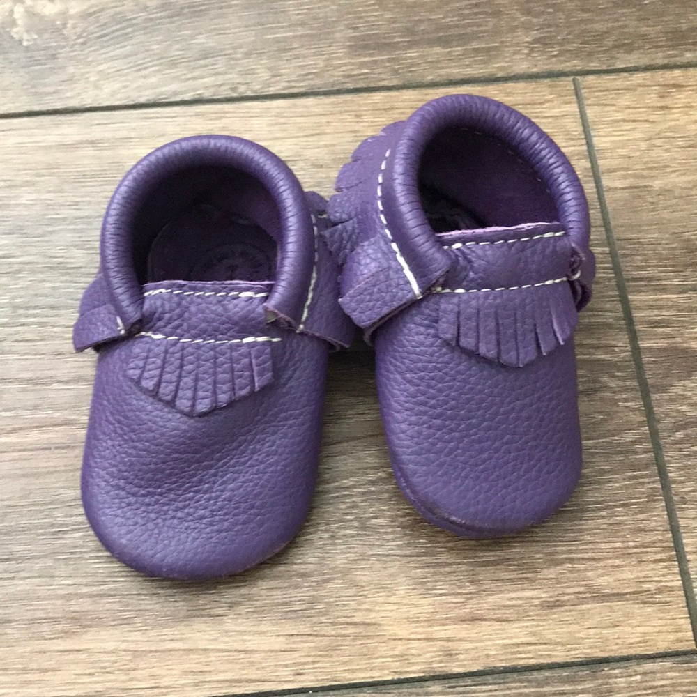 Purple moccasins